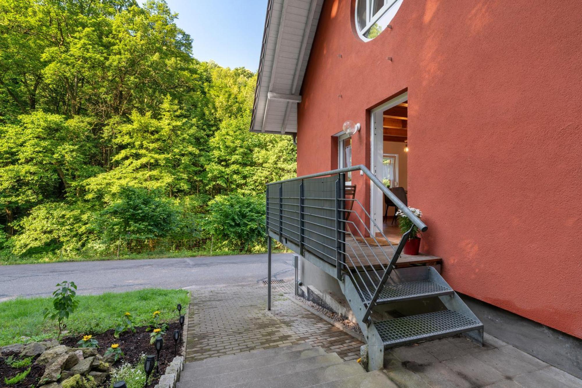 Ferienwohnung Am Hirschfelsen บรึห์เลอร์ทาล ภายนอก รูปภาพ